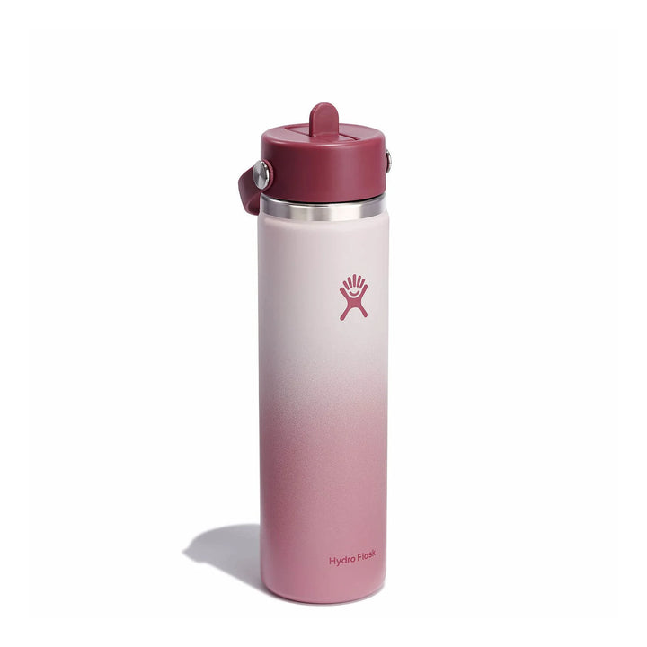 Hydro Flask 24oz Wide Mouth with Flex Straw Cap Color: Bayberry Ombre 2