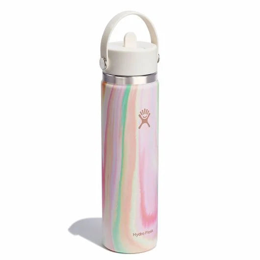 Hydro Flask 24 oz Wide Mouth w/ Flex Straw Cap Color: Sugar Crush Limited Edition 2
