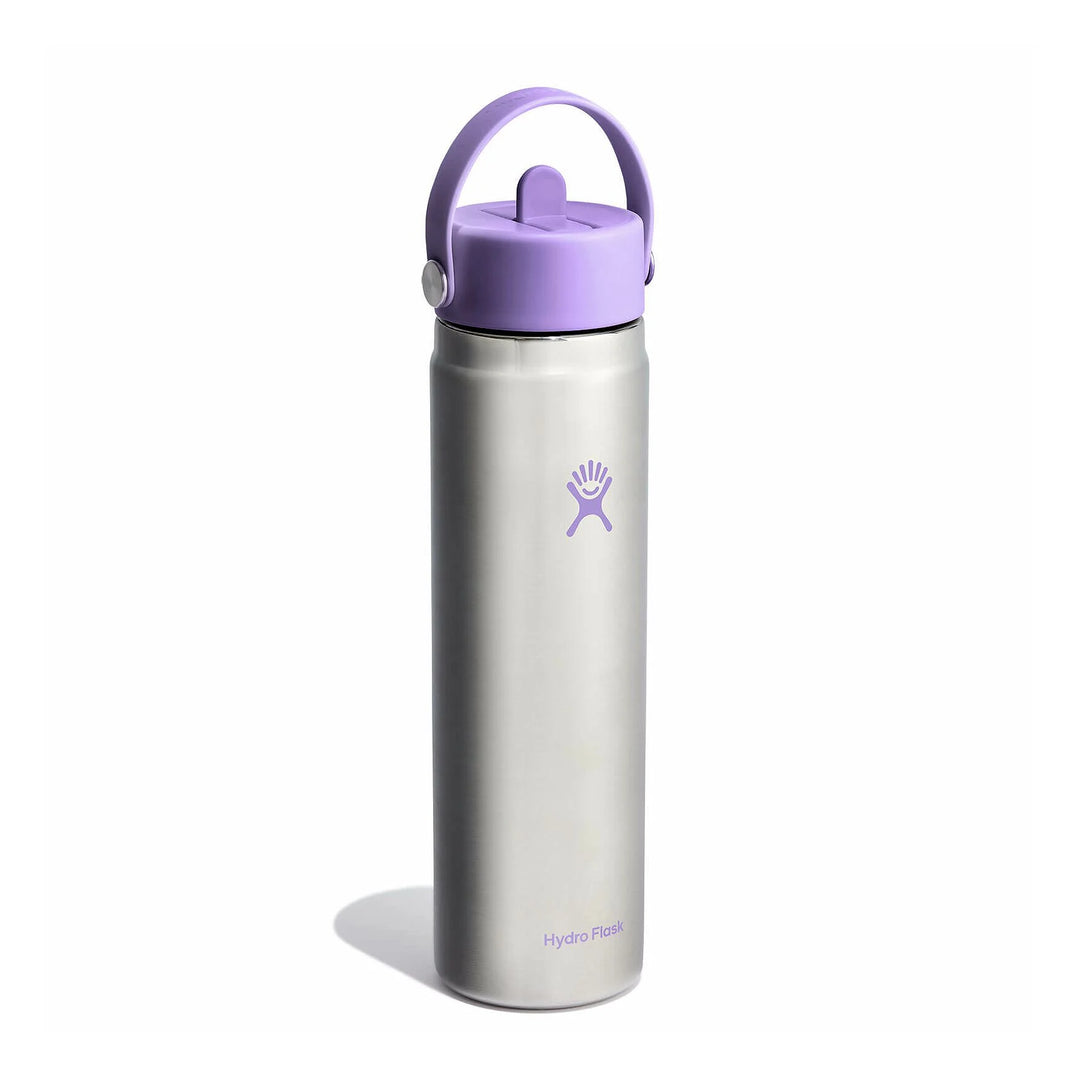 Hydro Flask 24oz Wide Mouth with Flex Straw Cap Color: Stainless Violet 2