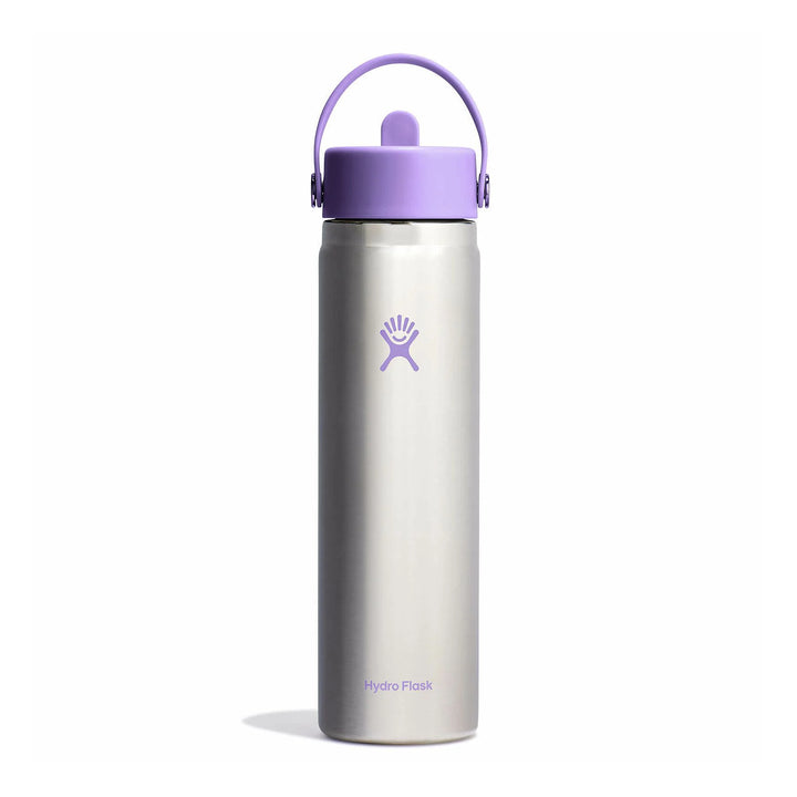 Hydro Flask 24oz Wide Mouth with Flex Straw Cap Color: Stainless Violet 1