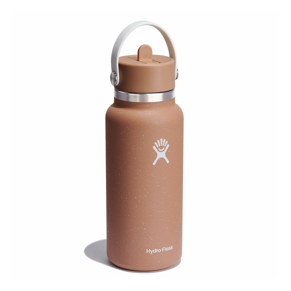 Hydro Flask 32oz Wide Mouth with Flex Straw Cap Color: Speckled Sandy 2