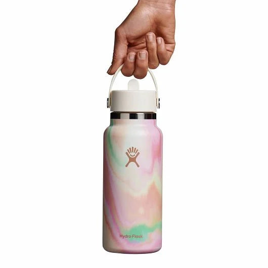 Hydro Flask 32 oz Wide Mouth with Flex Straw Cap Color: Sugar Crush Limited Edition  2