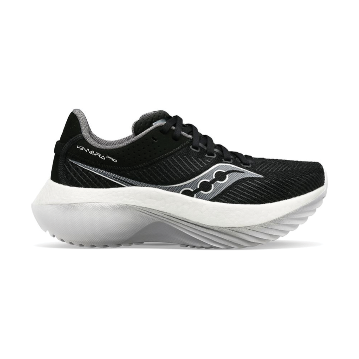 Men's Saucony Kinvara Pro Color: Black | White (WIDE WIDTH)