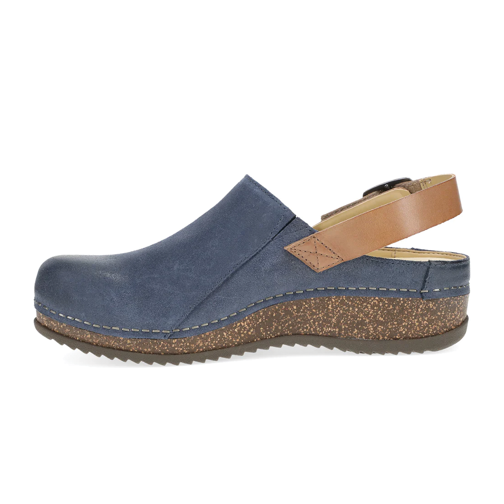 Women's Dansko Merrin Mule Color: Blue Burnished Suede 2