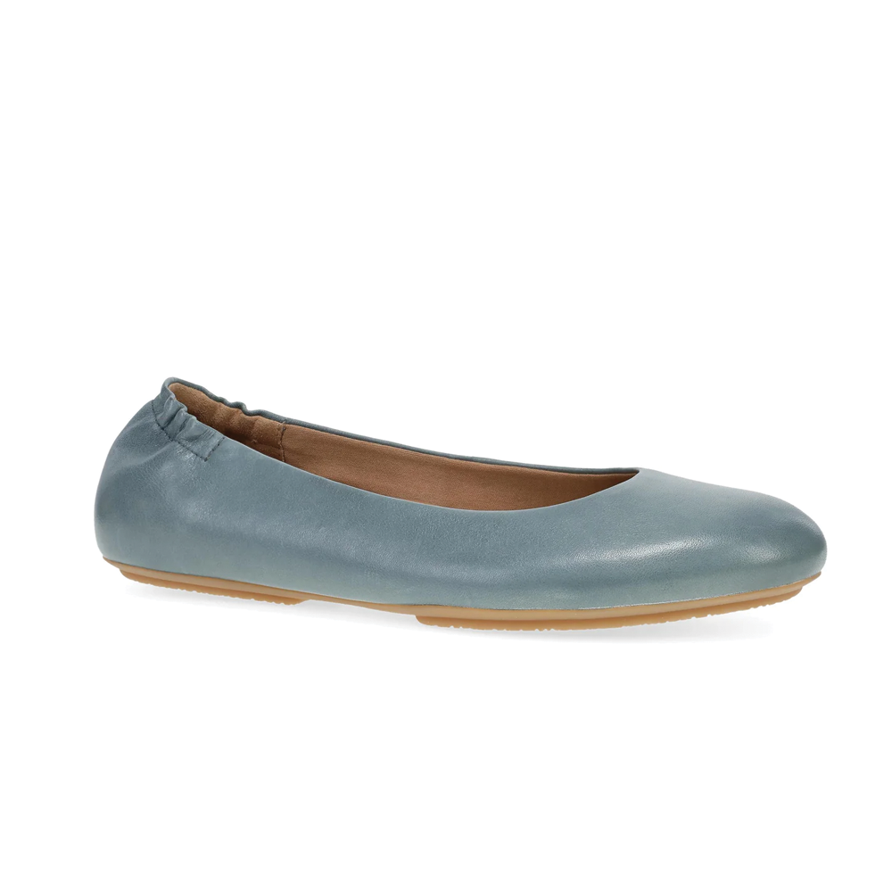 Women's Dansko Mollie Flat Color: Denim Nappa 1