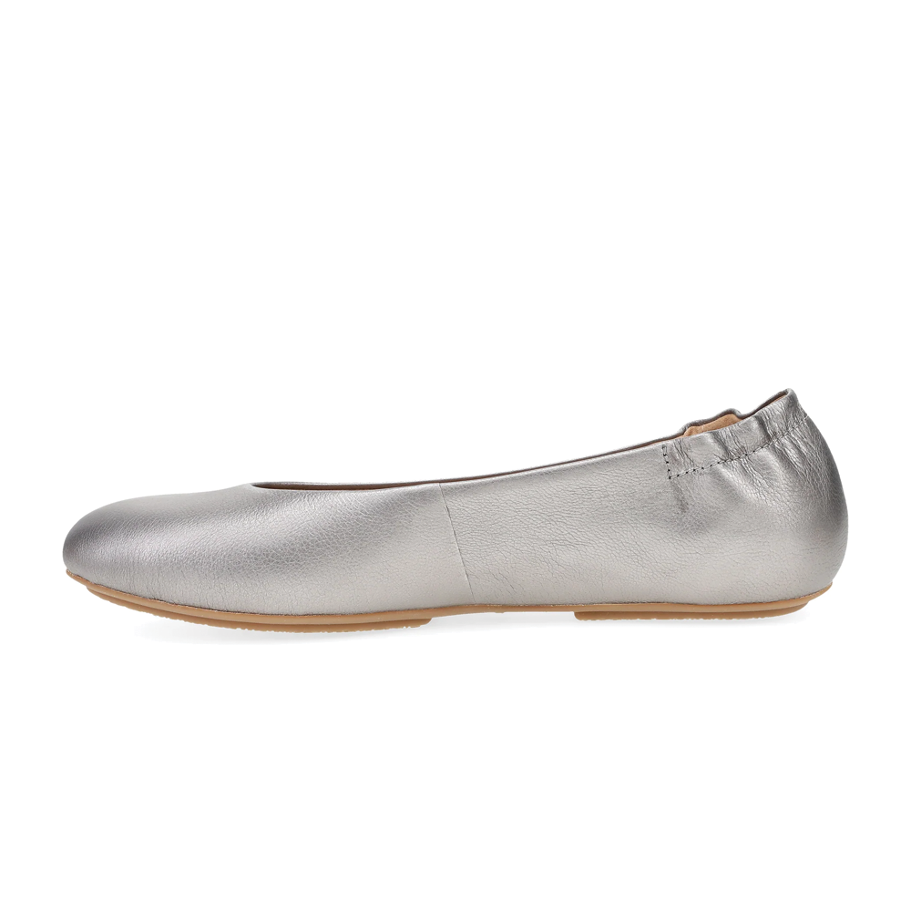 Women's Dansko Mollie Flat Color: Pewter Metallic 2