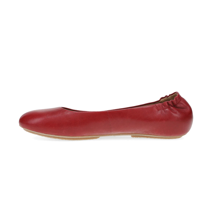 Women's Dansko Mollie Flat Color: Red Nappa 2