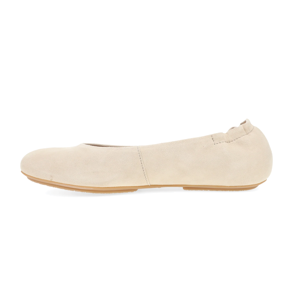 Women's Dansko Mollie Flat Color: Sand Suede 2