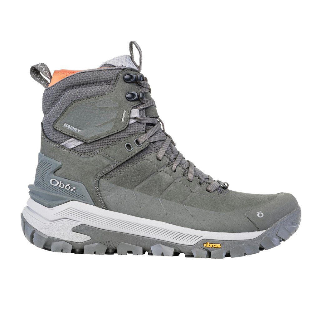 Men's Oboz Bangtail Mid Insulated Waterproof Color: Charcoal 2