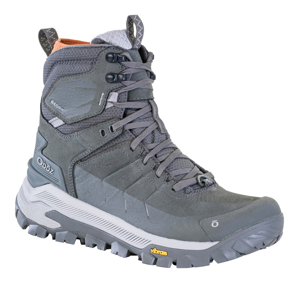 Men's Oboz Bangtail Mid Insulated Waterproof Color: Charcoal 1