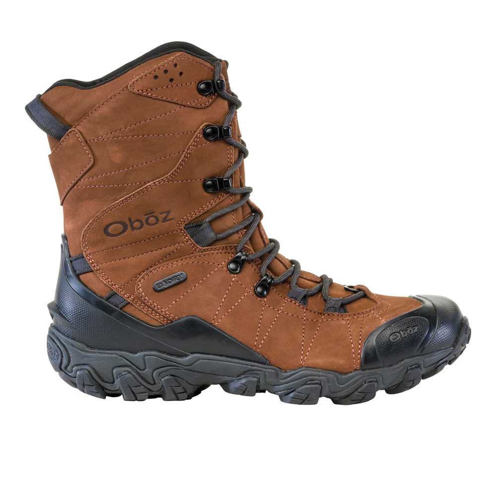 Men's Oboz Bridger 10" Insulated Waterproof Color: Grizzly  2