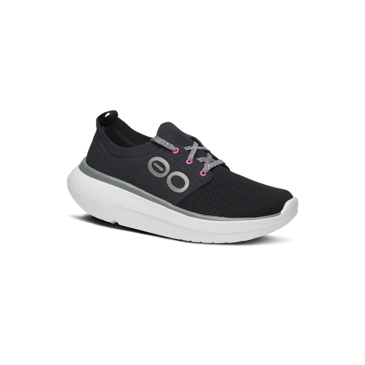 Women's OOfos OOmy Stride Color: White / Black 
 1