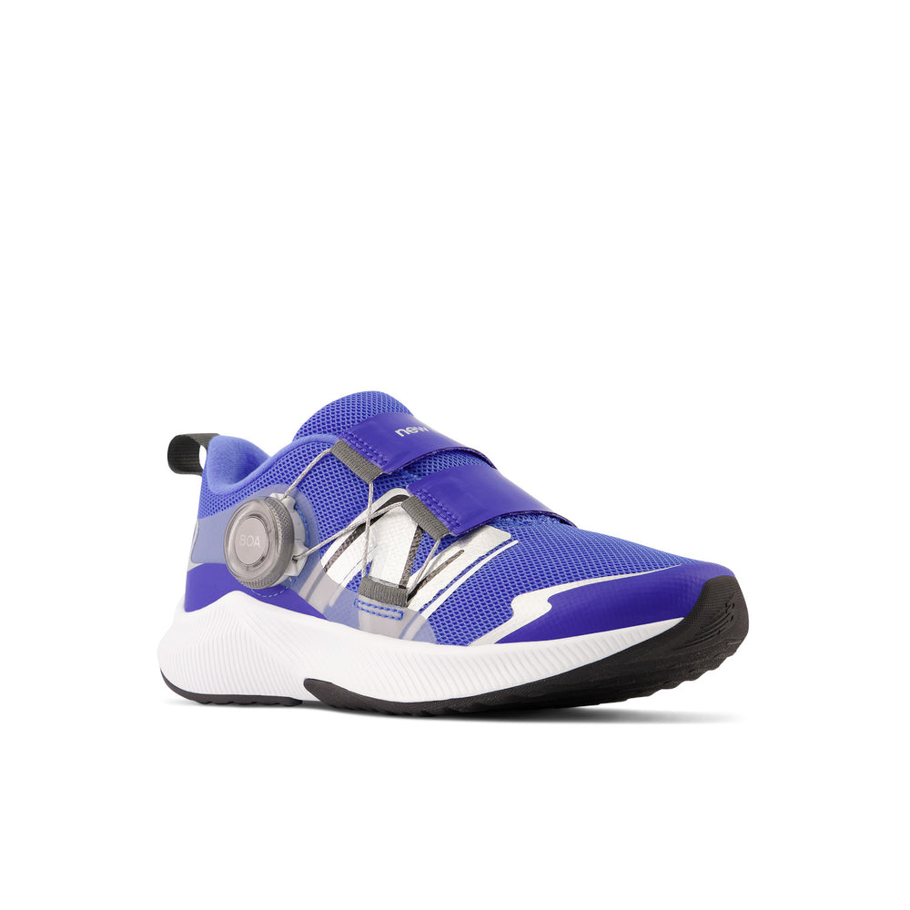 Little Kid's New Balance DynaSoft Reveal v4 BOA Color: Blue with Bright Lapis and Silver Metallic