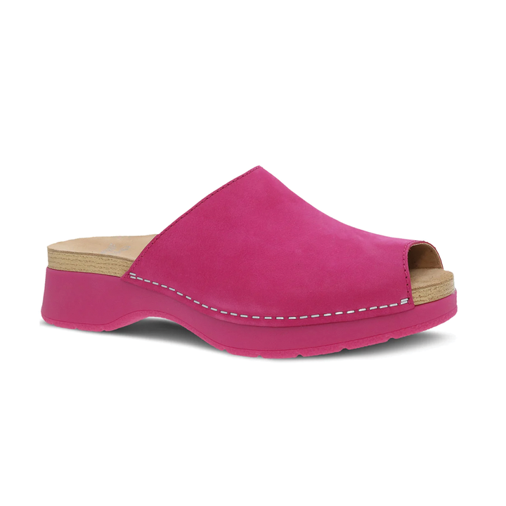 Women's Dansko Ravyn Sandal Color: Fuchsia Milled Nubuck 1