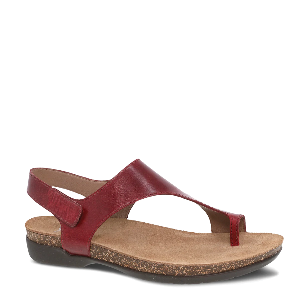 Women's Dansko Reece Color: Cinnabar Waxy Burnished Sandal