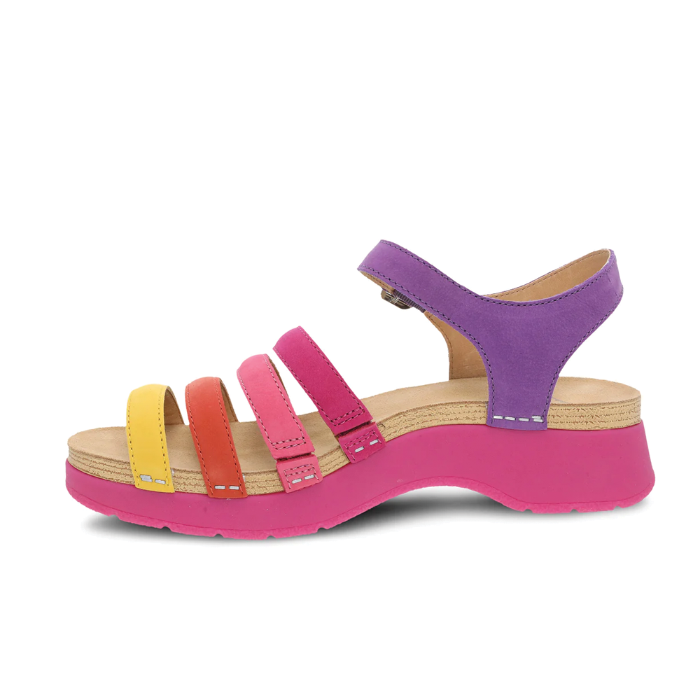 Women's Dansko Roxie Sandal Color: Multi Milled Nubuck2