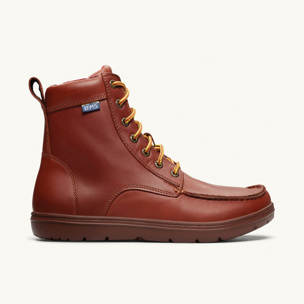 Unisex Lems Boulder Boot Leather Color: Russet  2