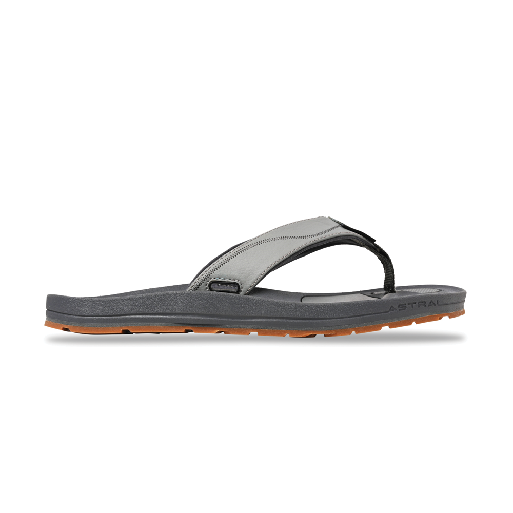 Men's Astral Filipe Flip Flops Color: Seagull Gray