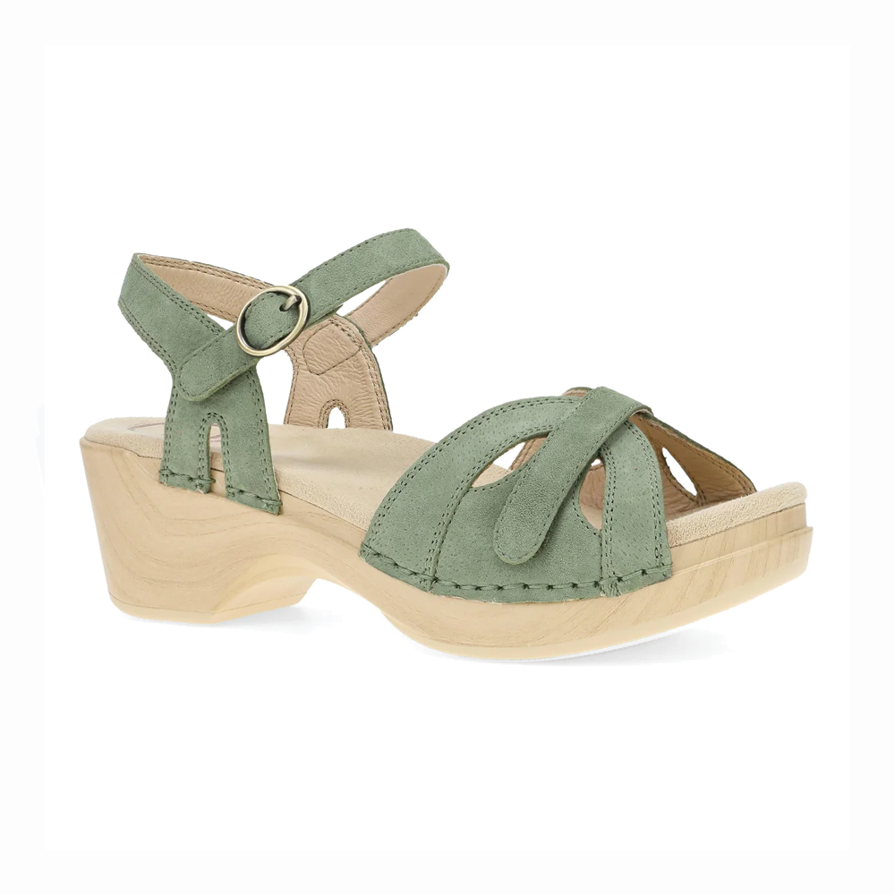 Women's Dansko Season Sandal Color: Sage Suede  1
