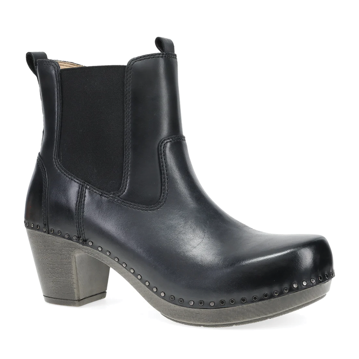 Women's Dansko Shayna Boot Color: Black Burnished Calf 1