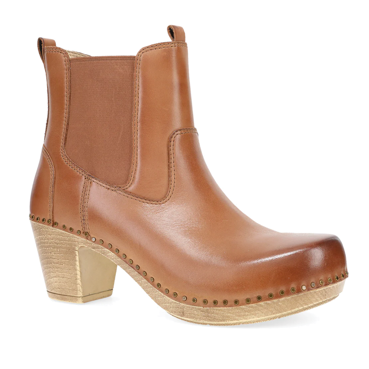 Women's Dansko Shayna Boot Color: Luggage Burnished Calf  1