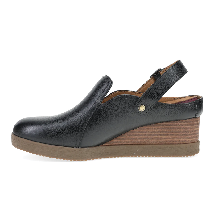 Women's Dansko Sheridan Mule Color: Black Waterproof Milled 2