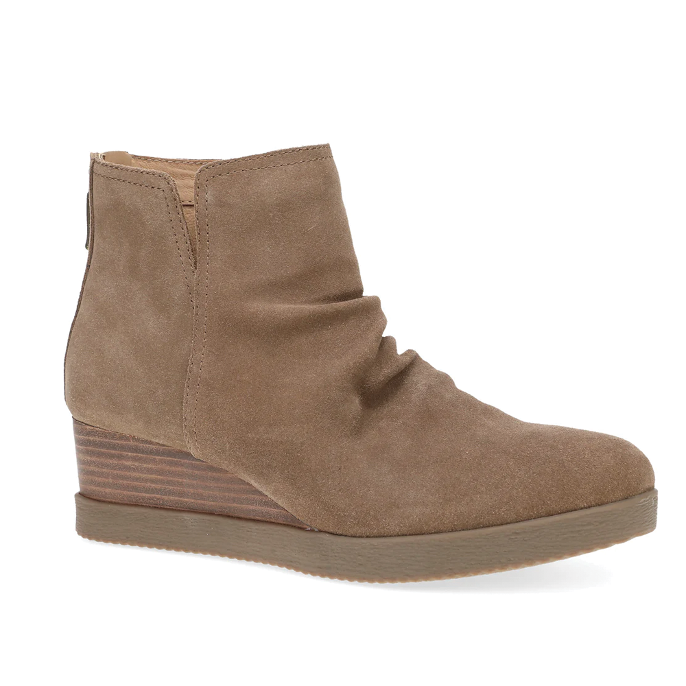 Women's Dansko Stephanie Waterproof Suede Boot Color: Morel 