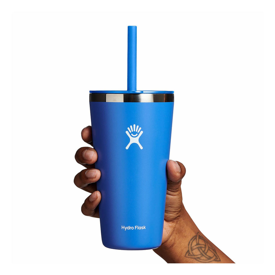 Hydro Flask 28 oz All Around Tumbler with Straw Lid Color: Cascade  1