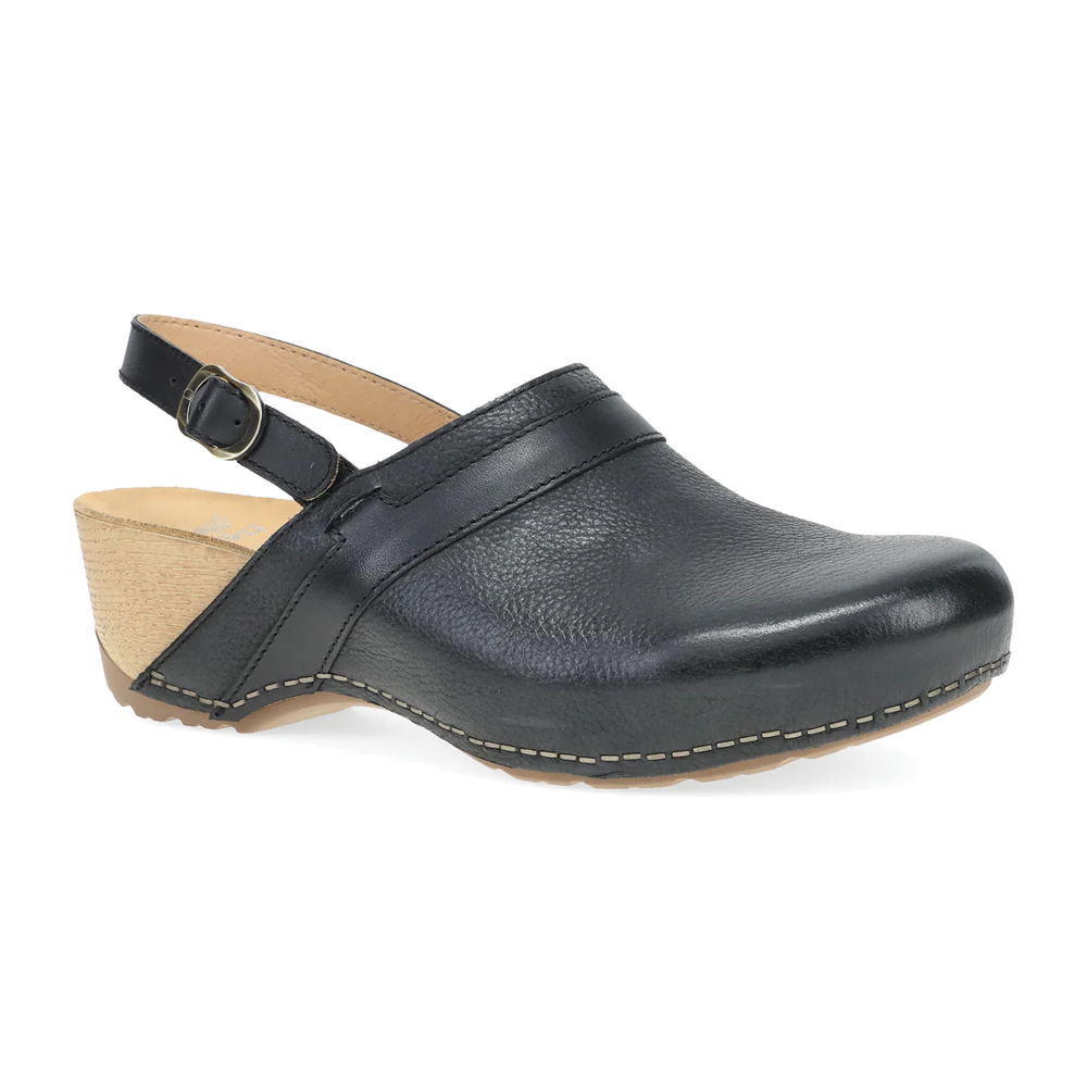 Women's Dansko Tammy Mule Color: Black Milled Burnished 1