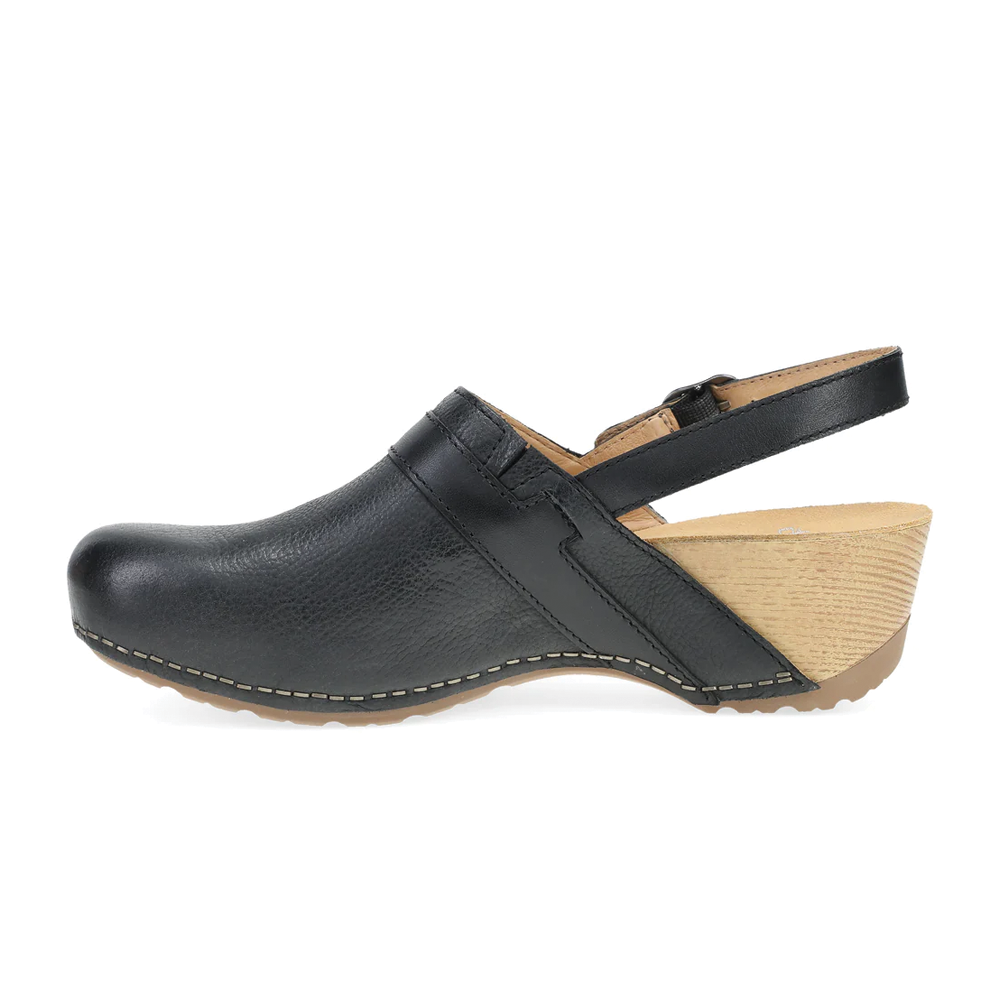 Women's Dansko Tammy Mule Color: Black Milled Burnished 2