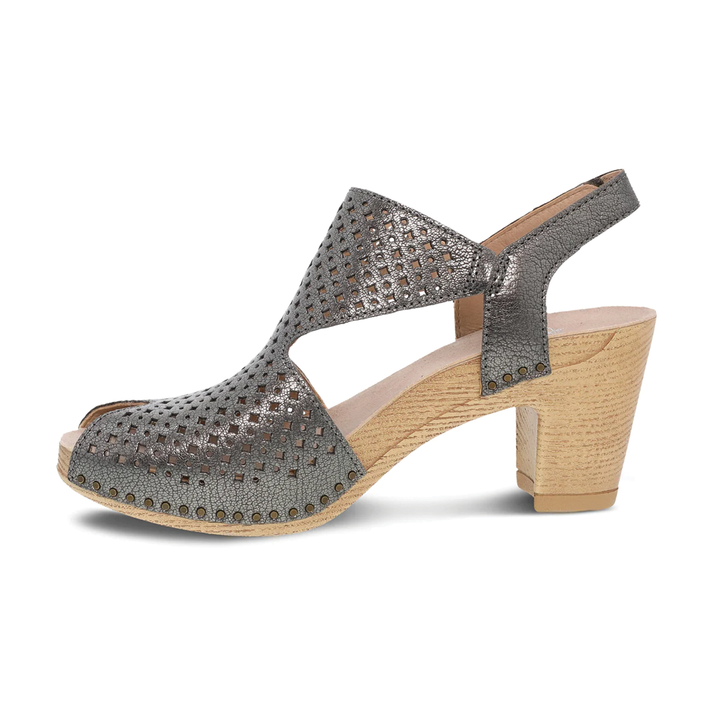 Women's Dansko Teagan Color: Gunmetal Metallic Sandal 2