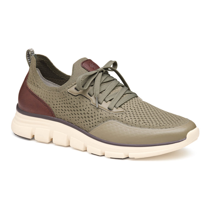 Men's Johnston & Murphy Amherst Lug Knit Sport Color: Olive Knit 