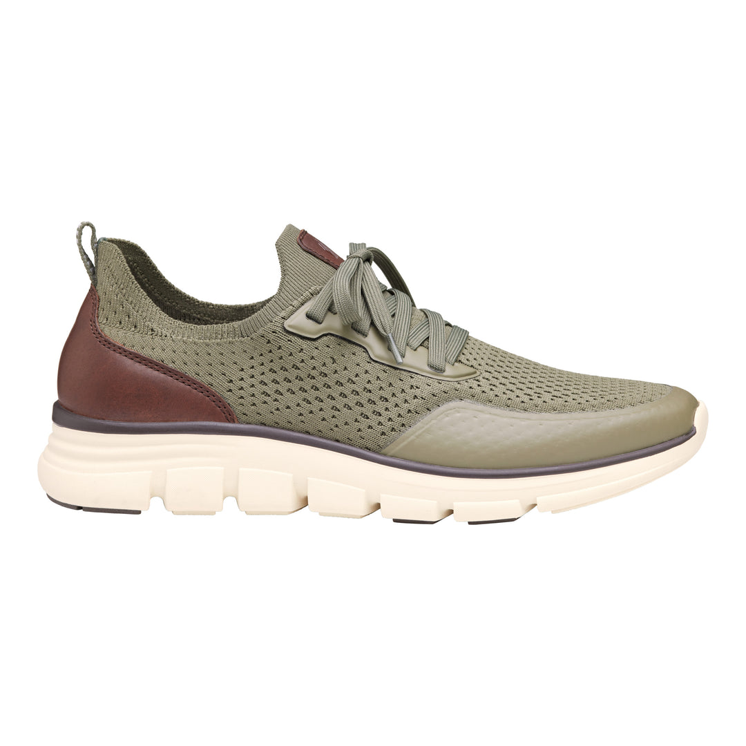 Men's Johnston & Murphy Amherst Lug Knit Sport Color: Olive Knit 