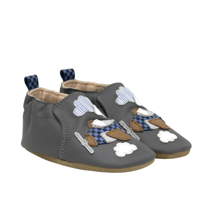 Robeez Little Co-Pilot Soft Soles Color: Grey 1