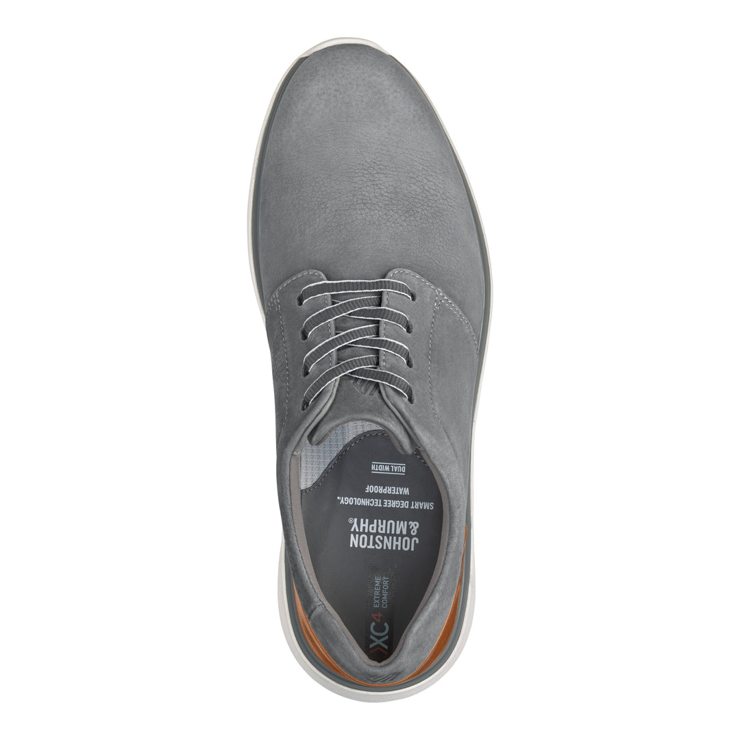 Men's Johnston & Murphy XC4 Prentiss 2.0 Waterproof Plain Toe Color: Gray 4