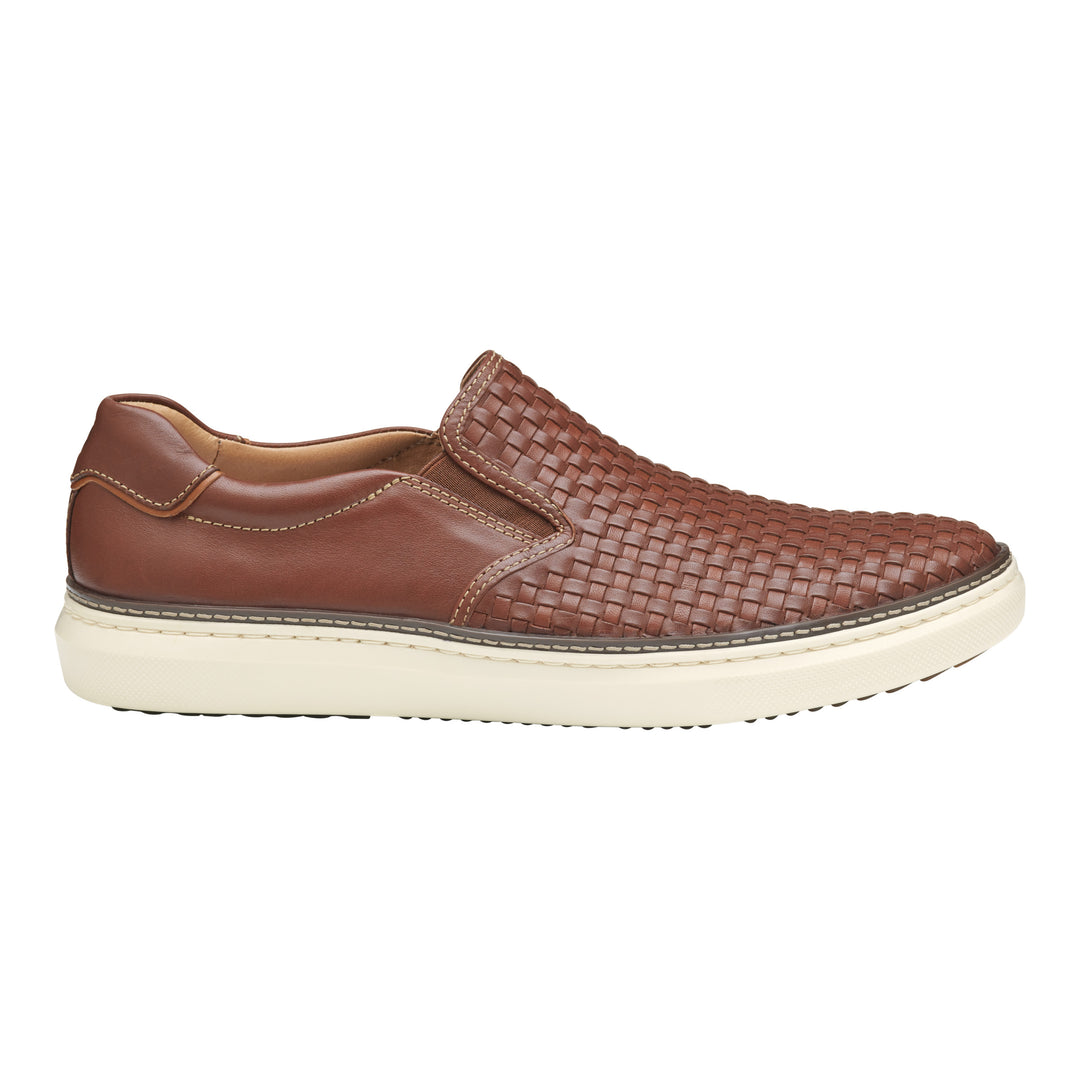 Men's Johnston & Murphy McGuffey 2 Woven Slip-On Color: Tan 2