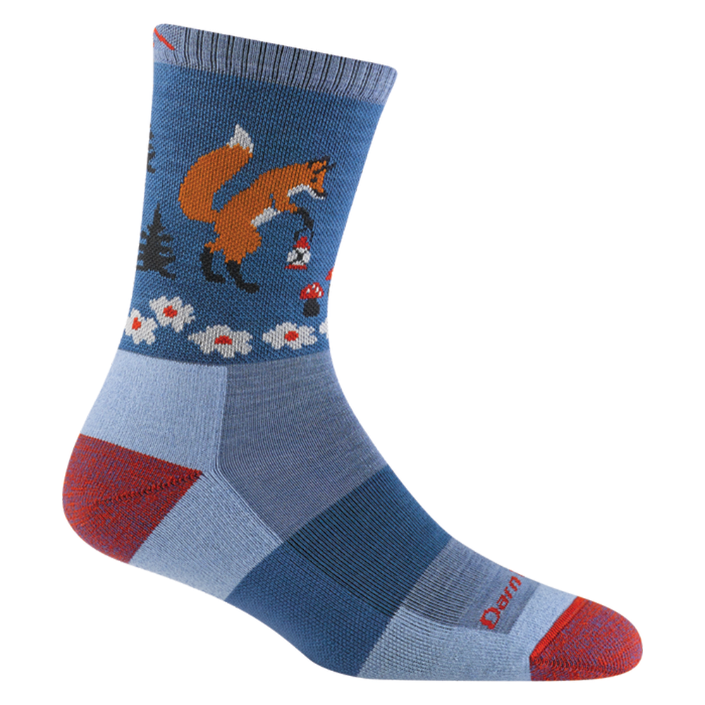 Women's Darn Tough Critter Club Micro Crew Lightweight Hiking Sock Color: Vapor 