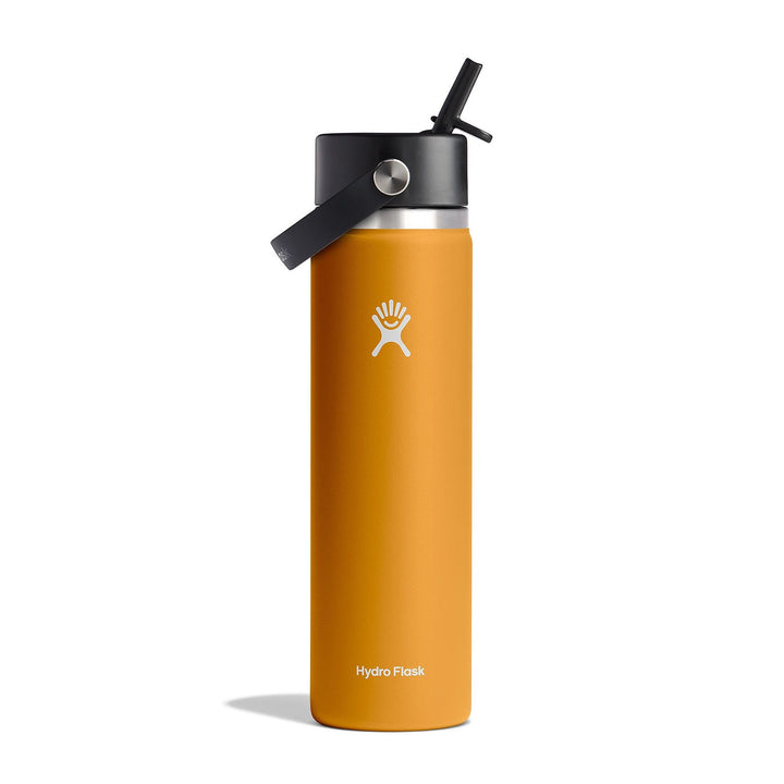 Hydro Flask 24oz Wide Mouth with Flex Straw Cap Color: Fossil 1