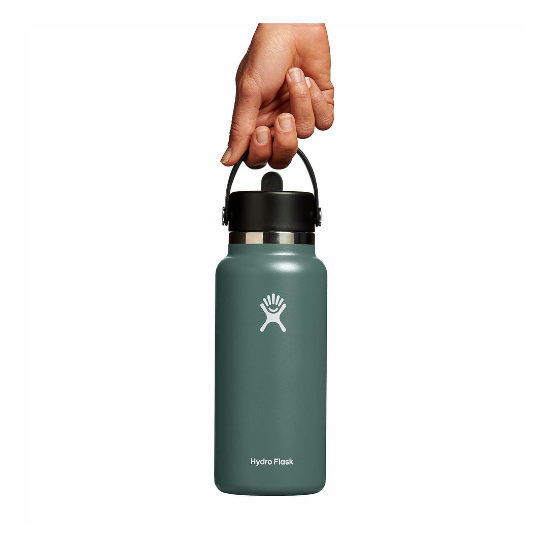 Hydro Flask 32 oz Wide Mouth with Flex Straw Cap Color: Fir 1