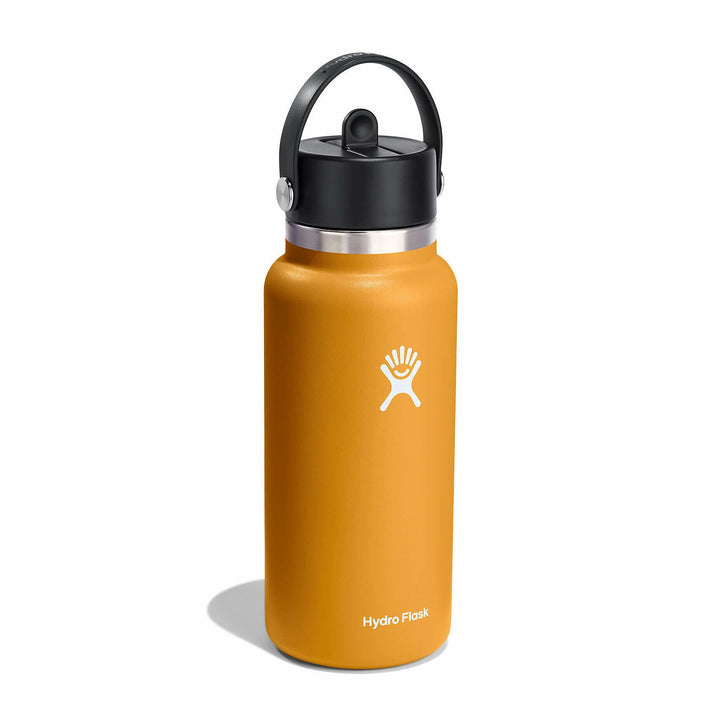 Hydro Flask 32 oz Wide Mouth with Flex Straw Cap Color: Fossil  2