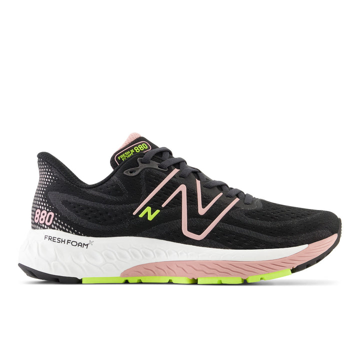 Women's New Balance Fresh Foam X 880v13 Color: Black with Pink Moon