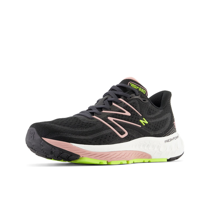 Women's New Balance Fresh Foam X 880v13 Color: Black with Pink Moon