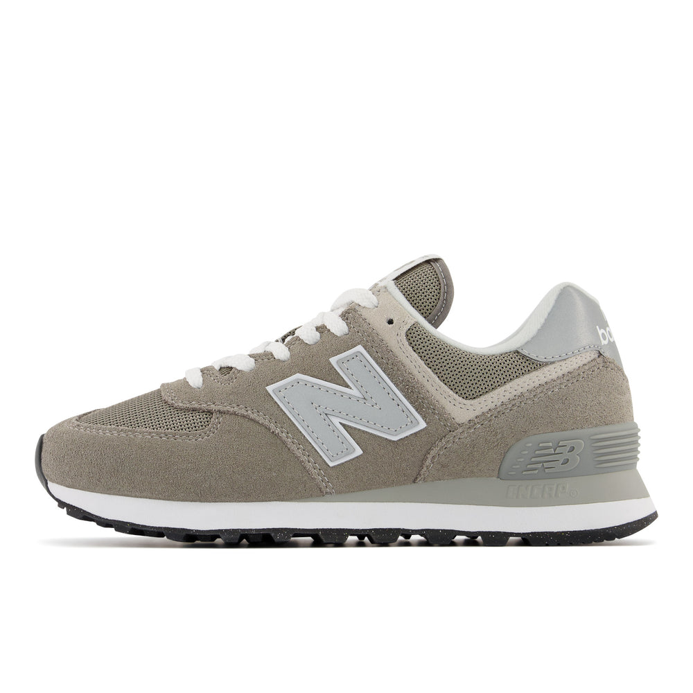 Women's New Balance 574 Core Color: Grey with White  2