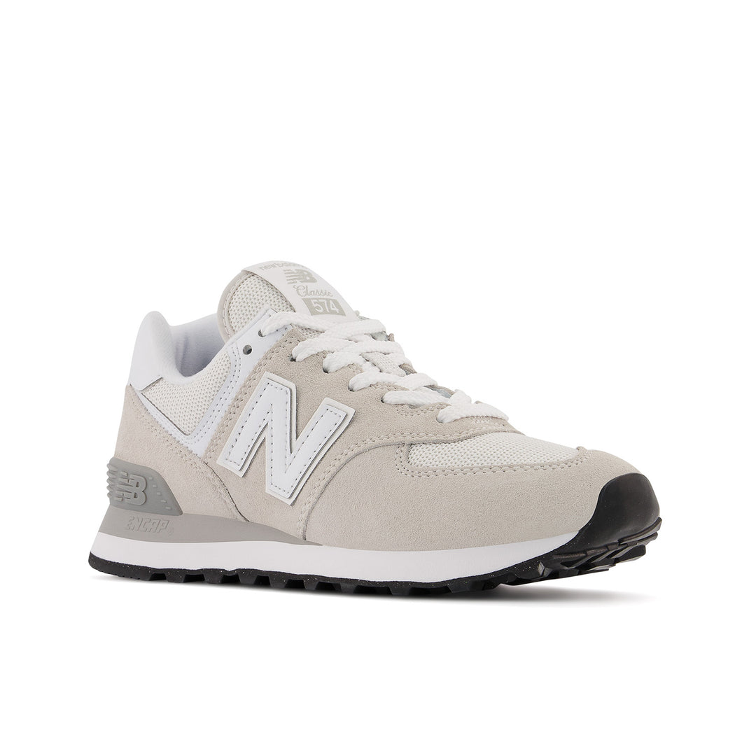 Women's New Balance 574 Core Color: Nimbus cloud with White  6