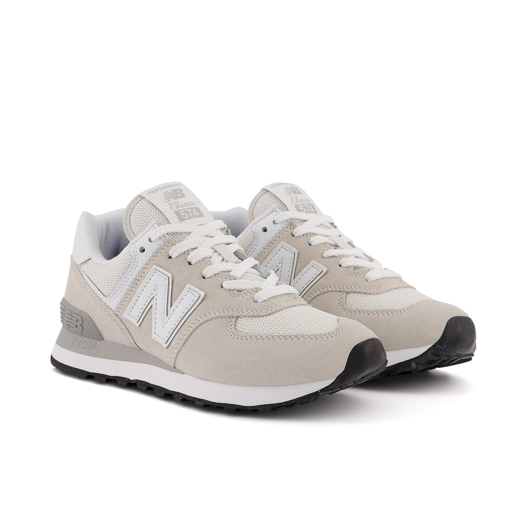 Women's New Balance 574 Core Color: Nimbus cloud with White  4