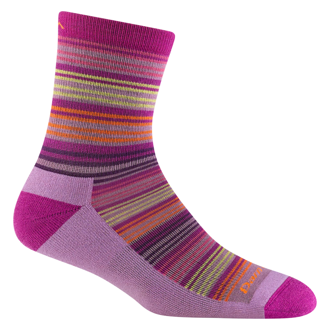 Kids Zebra Canyon Micro Crew Lightweight Hiking Sock Color: Clover 