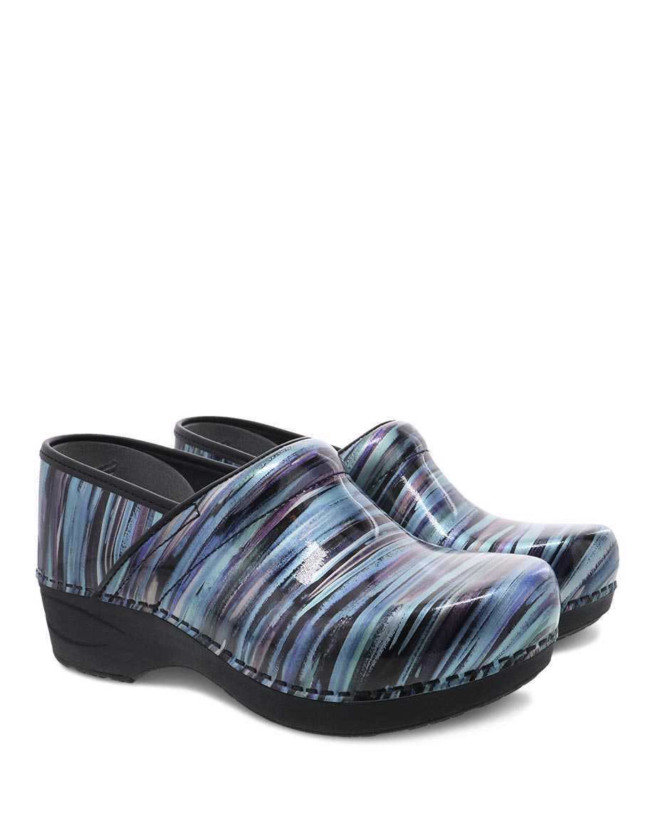 Women's Dansko XP 2.0 Color: Teal Striped Patent