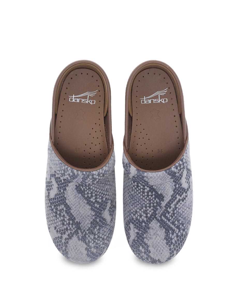 Women's Dansko  Professional Color: Taupe Snake Suede 