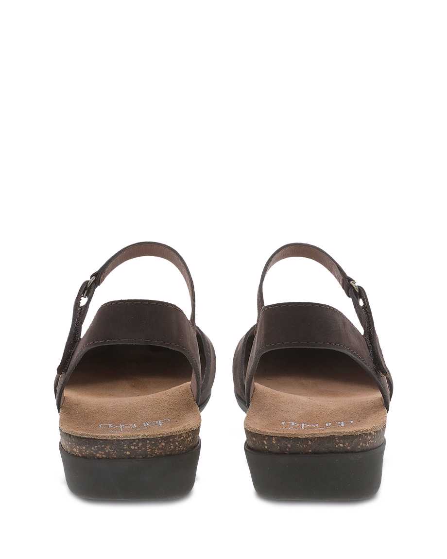 Women's Dansko Rowan Color: Chocolate Milled Nubuck 