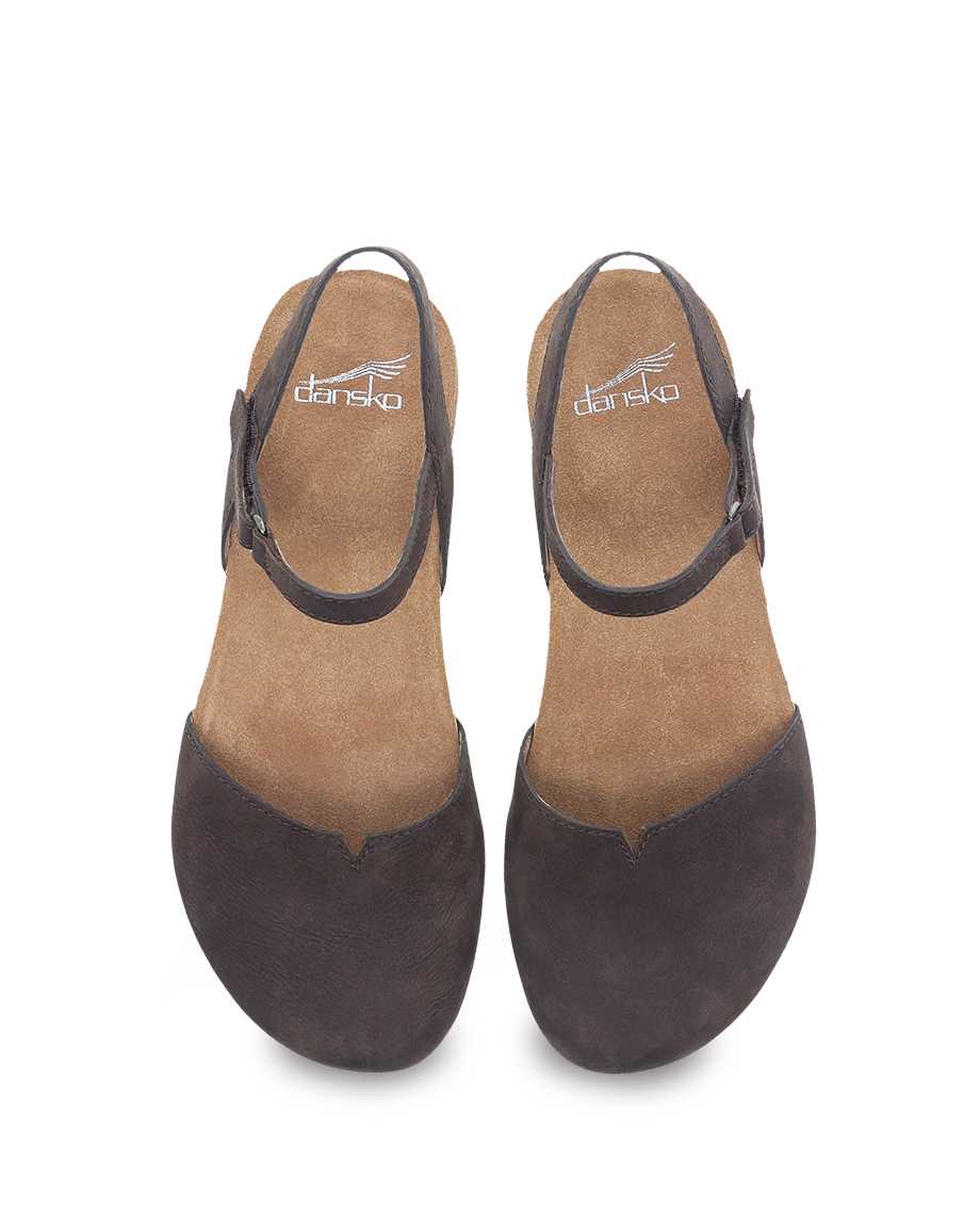 Women's Dansko Rowan Color: Chocolate Milled Nubuck 